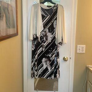 Floral mid length frees with matching necklace and jacket